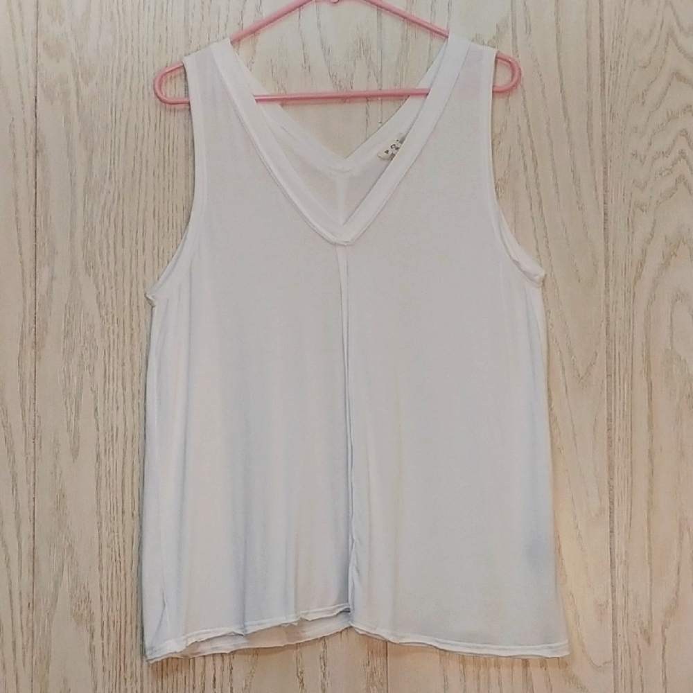 POL V Neck Tank Tee